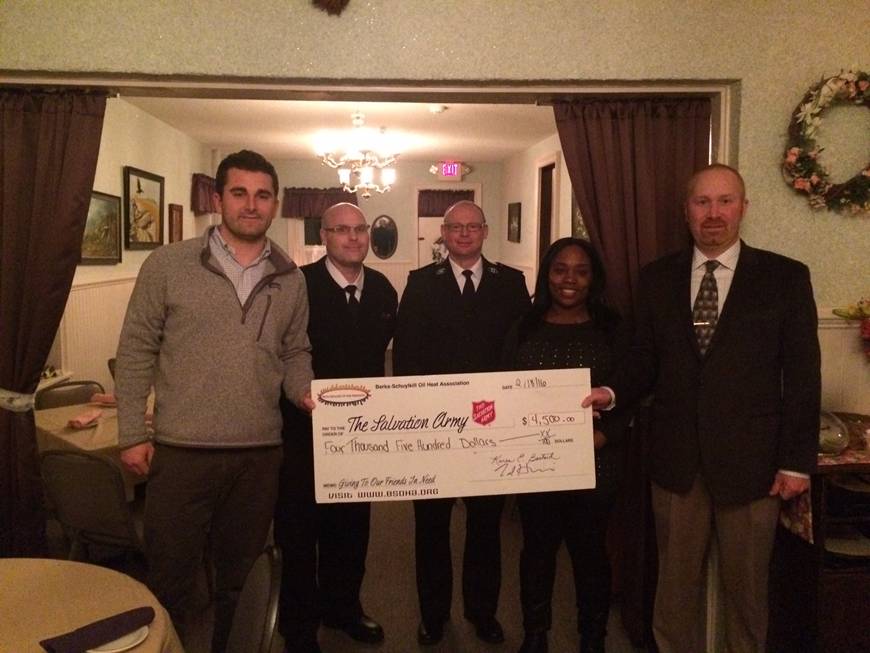 oil heat association donates money to charity