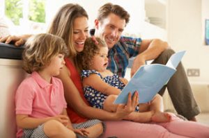 family enjoying air conditioning