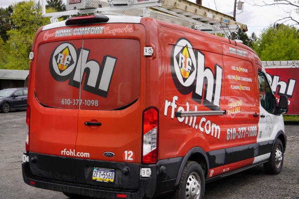 R.F. Ohl HVAC service van