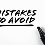 mistakes to avoid written using a black marker